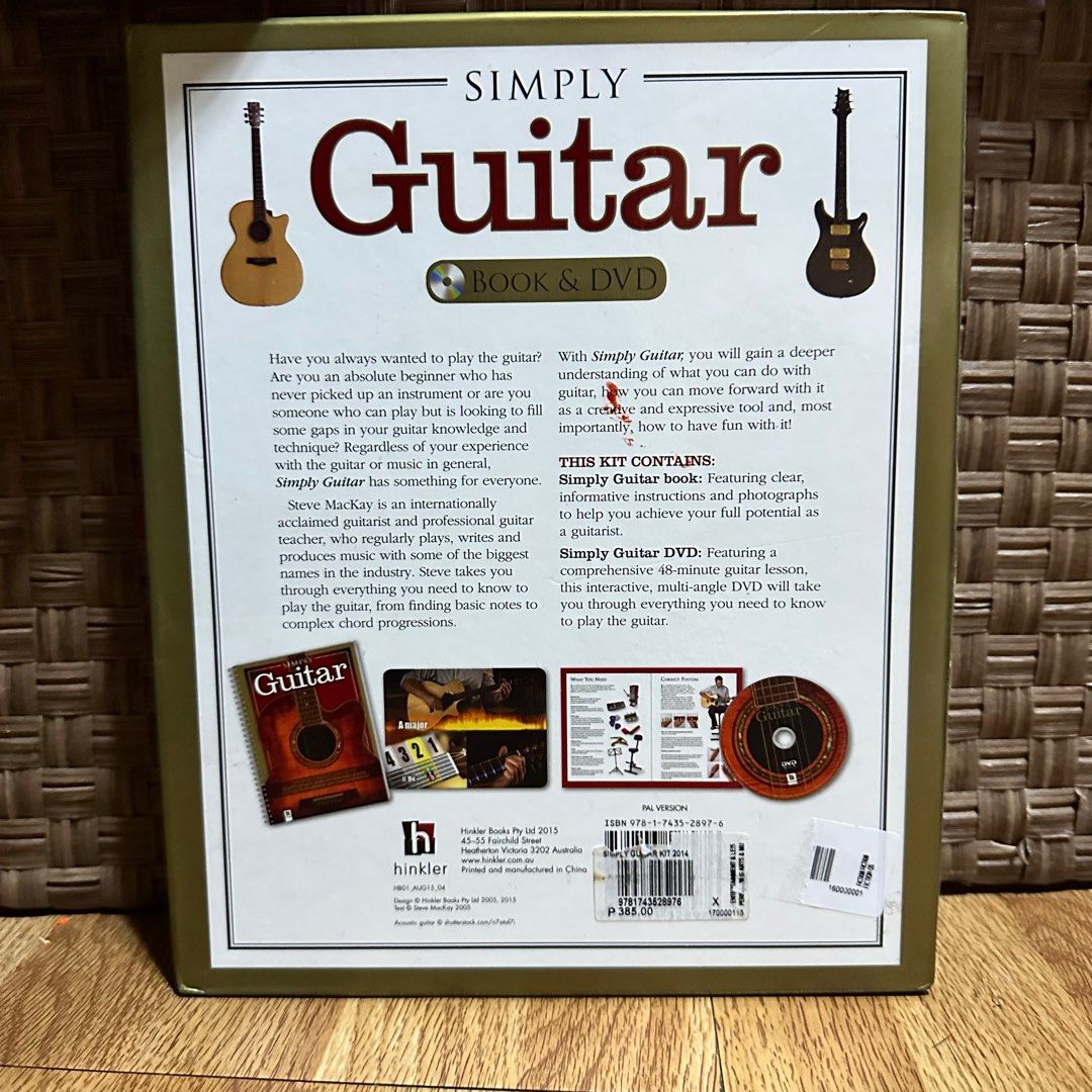 Simply Guitar Box Set Guitar Lesson Book & DVD (Category: Musical Instruments) located in Marikina City. Submitted by mariado (Listing ID 1330198320, Image 3). Description: from beginner to advanced old stock.