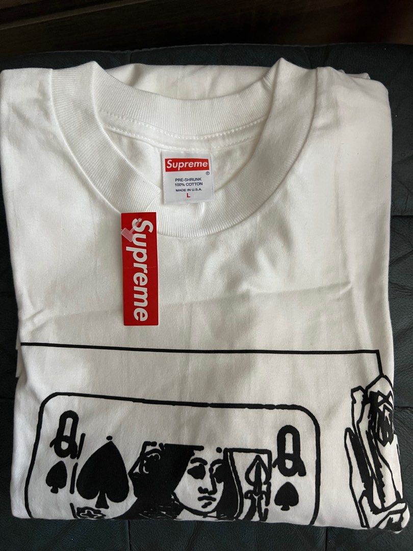 Queen Tee Supreme Fw19 Tee 全新Size L白色有tag Supreme Queen Tee