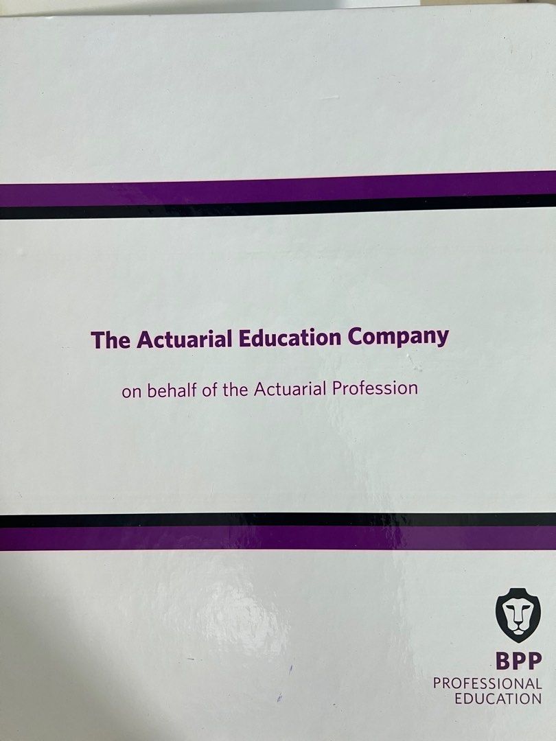 The actuarial eduction company - Course notes (CT1,3,4,5,6,7) study  materials, 興趣及遊戲, 書本& 文具, 教科書- Carousell