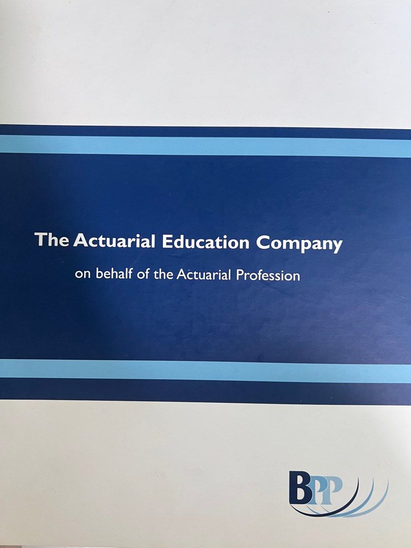The actuarial eduction company - Course notes (CT1,3,4,5,6,7) study  materials, 興趣及遊戲, 書本& 文具, 教科書- Carousell