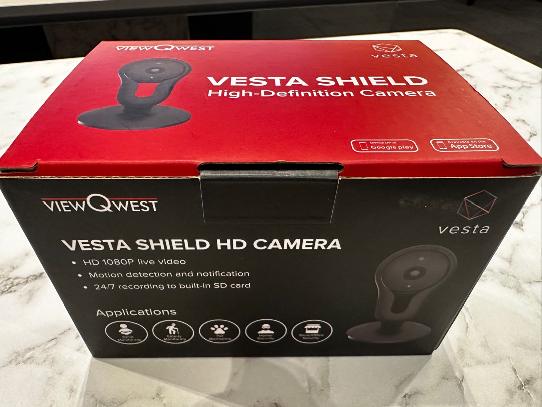 Vesta Shield HD camera (ViewQwest), Furniture & Home Living, Security ...