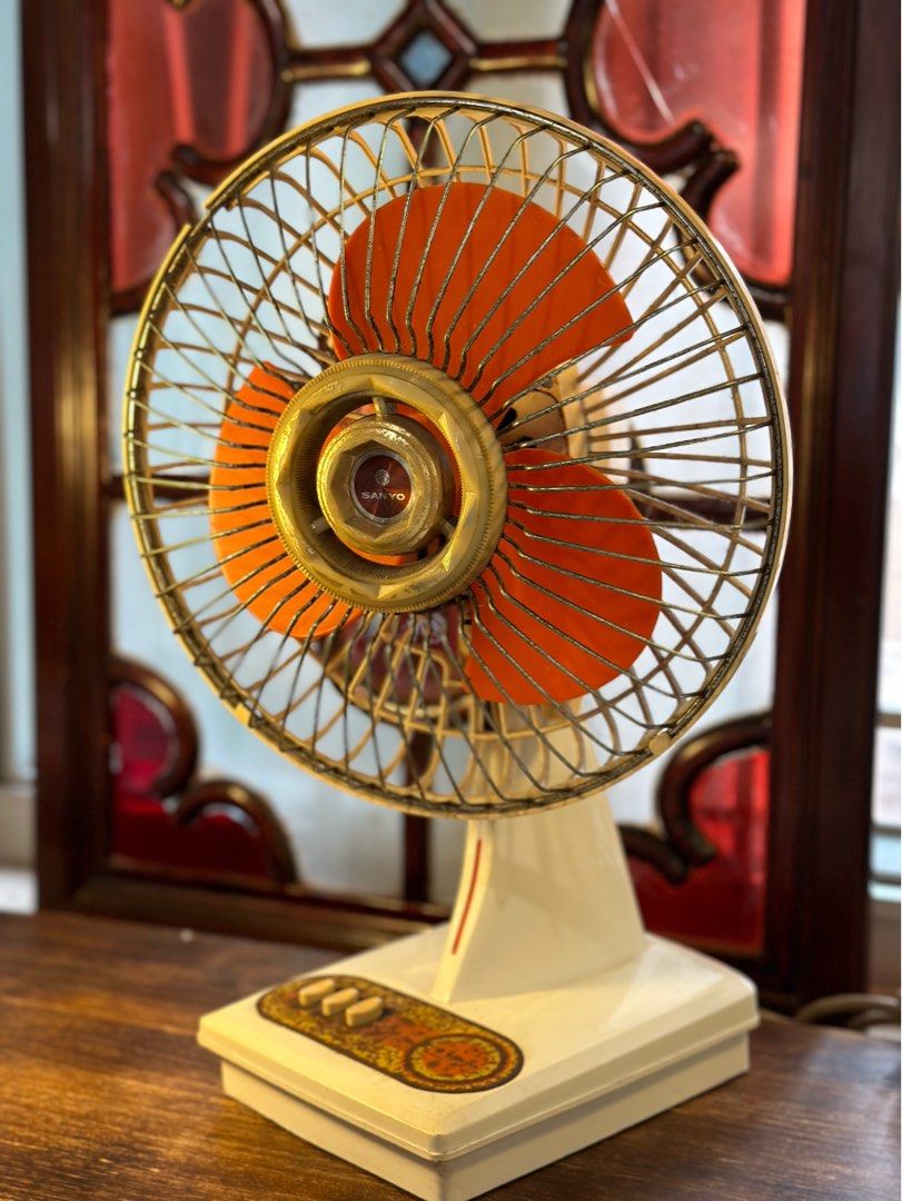 Vintage SANYO 三洋電機1960年代昭和日本製風扇, 傢俬＆家居, 燈飾及