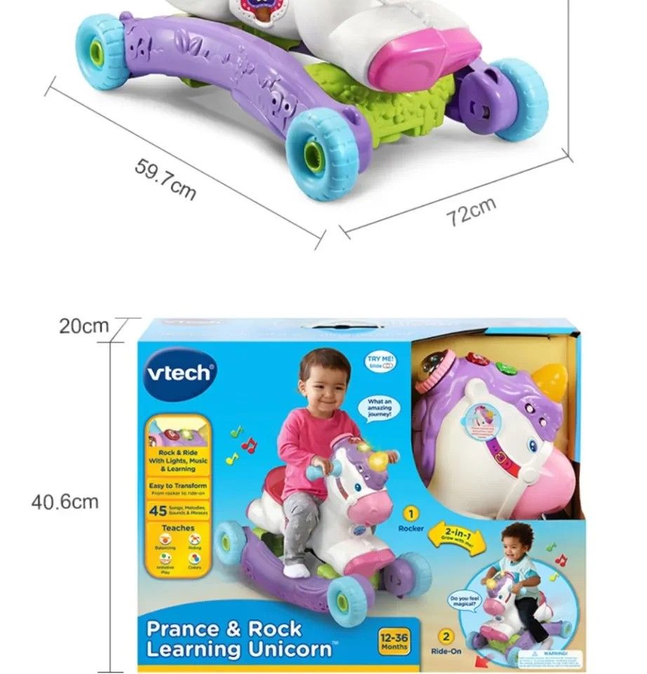 Vtech unicorn ride on cheap