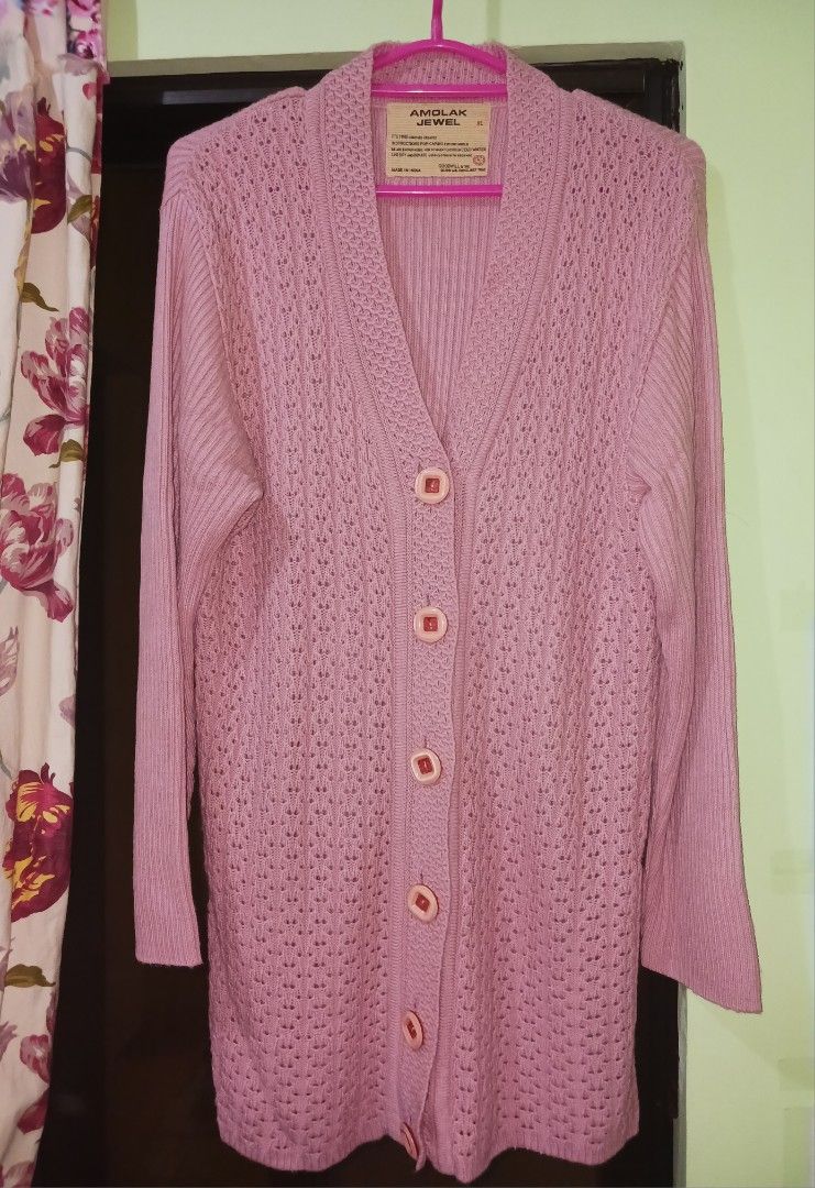 Cardigan dusty pink shop