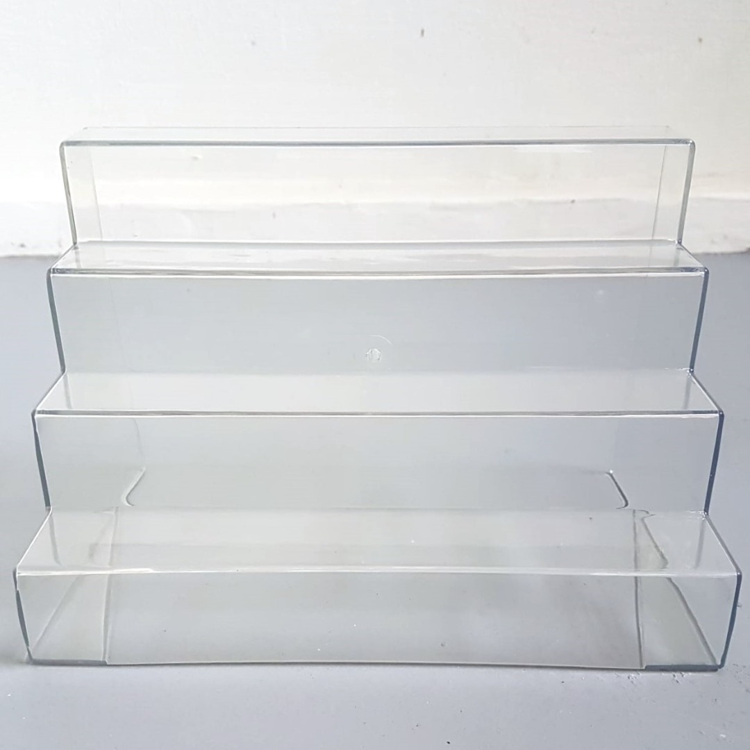 Acrylic Risers Display Stand, 4 Tier Exhibit, Elaborate Design, Acrylic ...