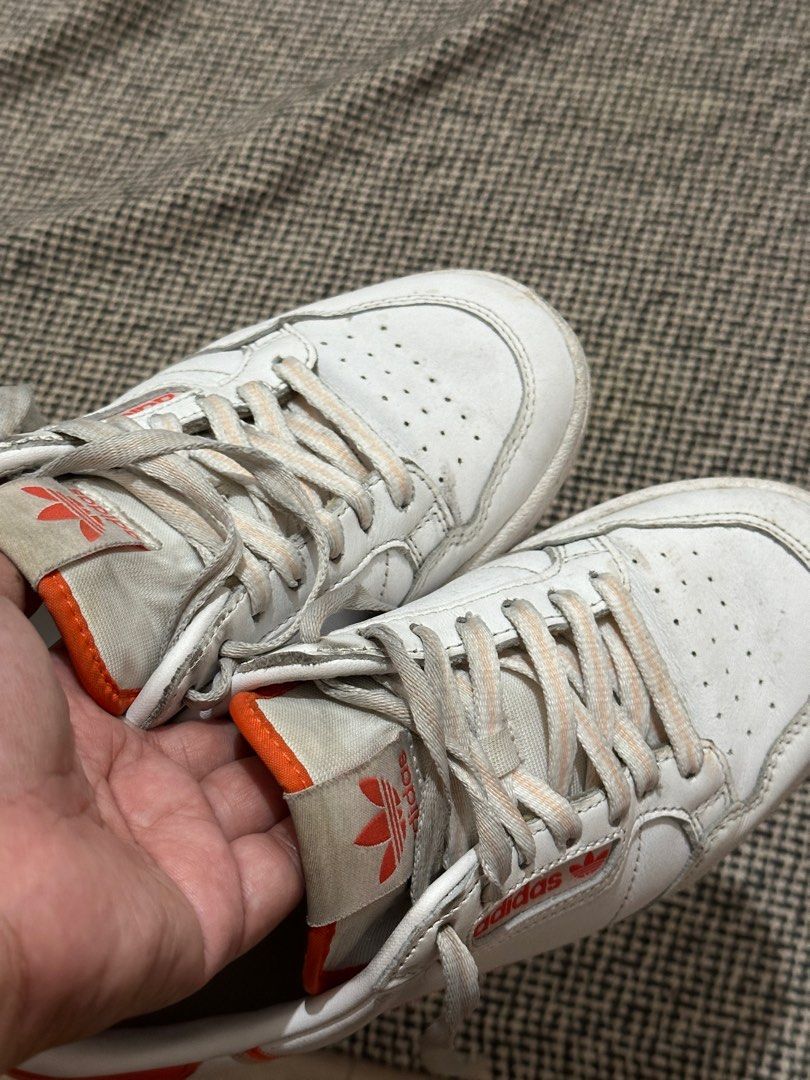 Adidas continental 80 (Category: Sneakers) located in Manila. Submitted by bajec (Listing ID 1330357395, Image 3). Description: Selling this adidas continental 80 in bliss orange color. Needs cleaning/washing nga lang. Hehehe Pasabuy from SG. .