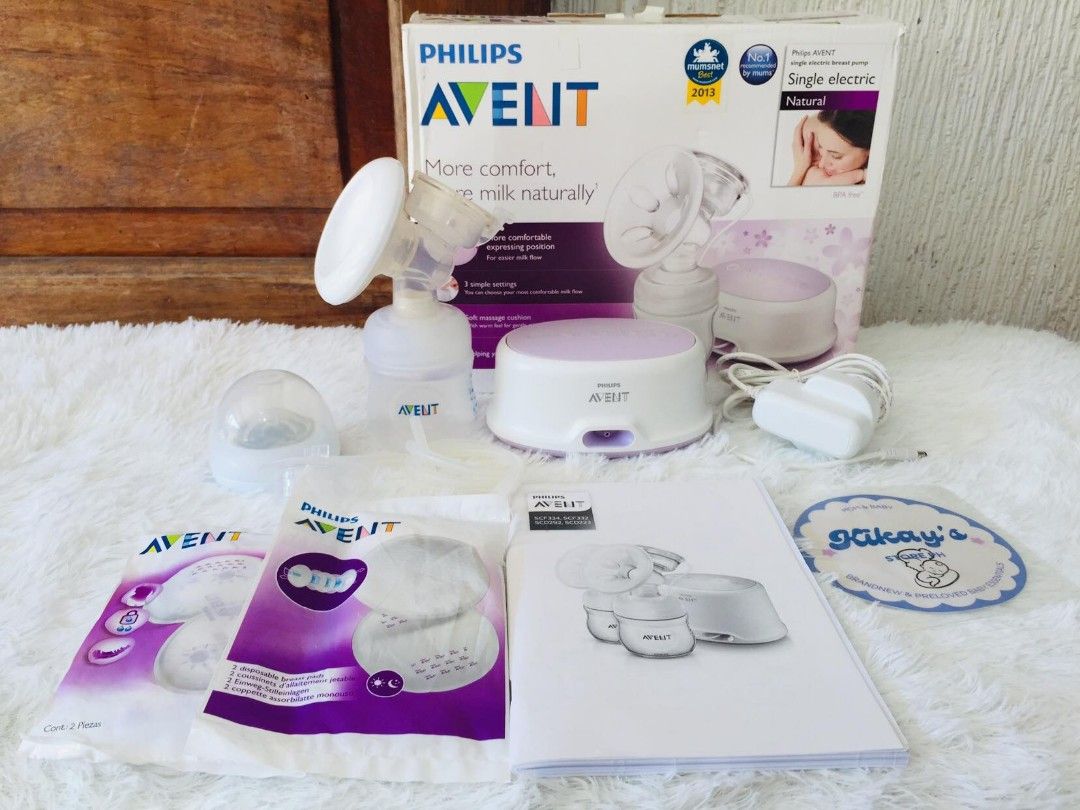 Avent comfort single electric breast pump (Category: Breastfeeding & Bottle Feeding) located in Tuguegarao City. Submitted by kikay.store.ph30 (Listing ID 1330379139, Image 1). Description: Avent comfort single electric pump condition: likenew authentic 💯 inclusion: machine - charger - 25mm flange with silicone cushion - valve - membrane - Avent bottle - flange cover complete inclusion 220-240 volts MOP: GCASH, BDO, MOD: SCO FOR SHIPPING PURPOSE
