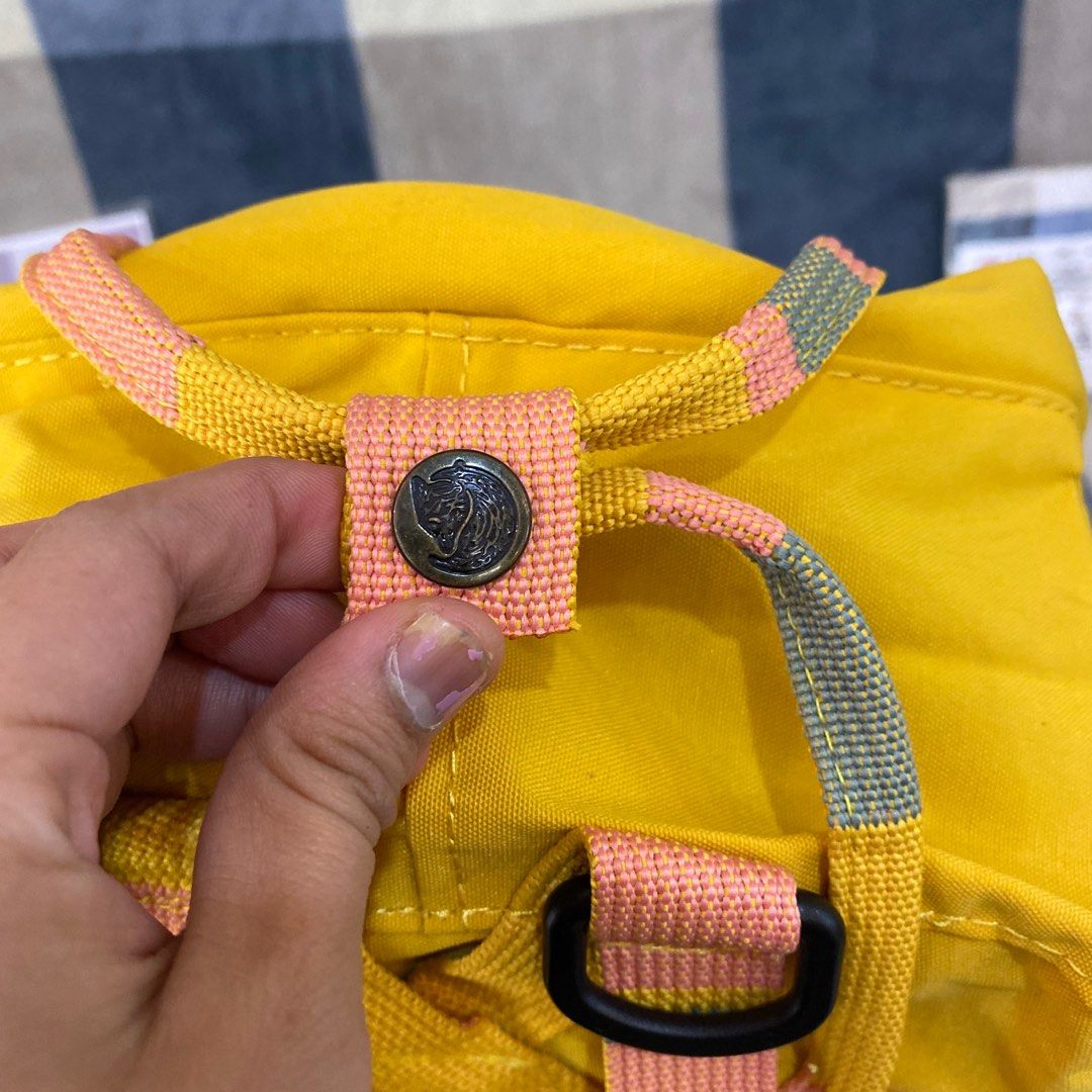 Backpack Kanken Mini Classic Yellow, Barang Mewah, Tas Dompet di