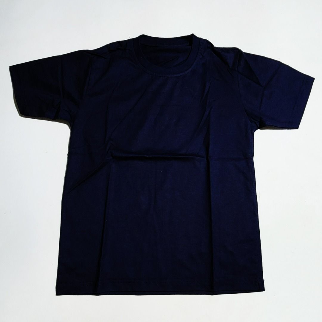 Baju Kaos Biru Navy Polos Unisex Pria Wanita 82 Fesyen Wanita Pakaian Wanita Atasan di Carousell