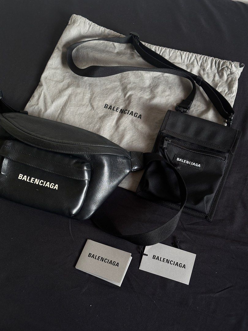 Balenciaga Bag (Category: Luxury Bags & Wallets) located in Rizal. Submitted by jaytee. (Listing ID 1330446497, Image 2). Description: Balenciaga Leather Belt Bag (P30K) - 7/10 condition - Comes with dustbag Balenciaga Sling Bag (25K) - 9.5/10 condition - Comes with cards.