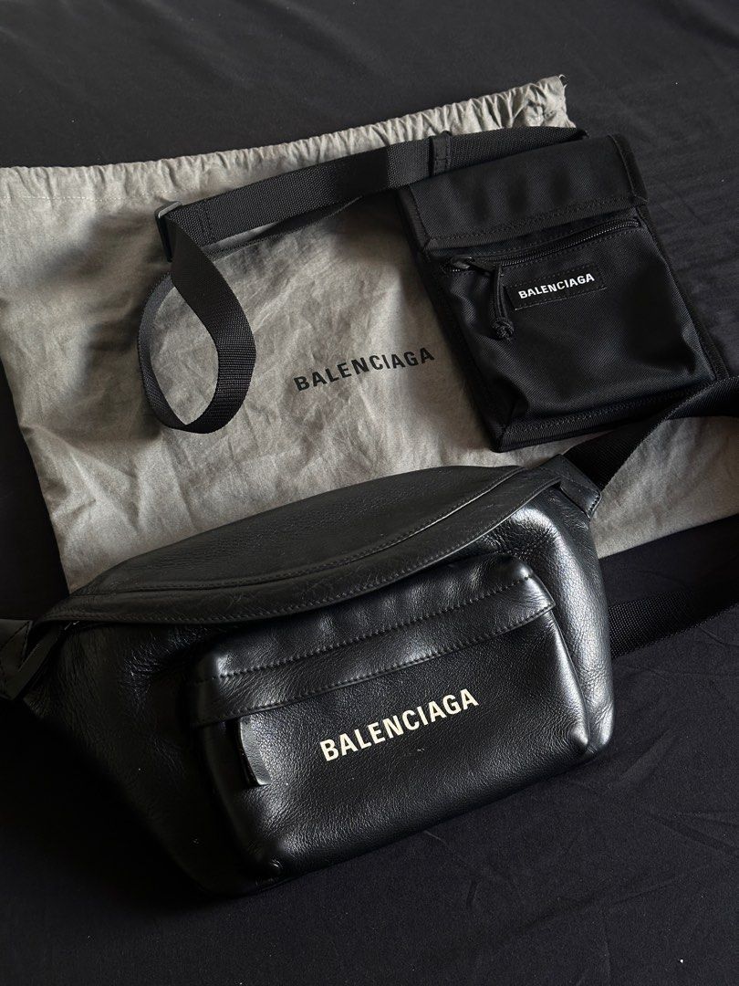 Balenciaga Bag (Category: Luxury Bags & Wallets) located in Rizal. Submitted by jaytee. (Listing ID 1330446497, Image 3). Description: Balenciaga Leather Belt Bag (P30K) - 7/10 condition - Comes with dustbag Balenciaga Sling Bag (25K) - 9.5/10 condition - Comes with cards.