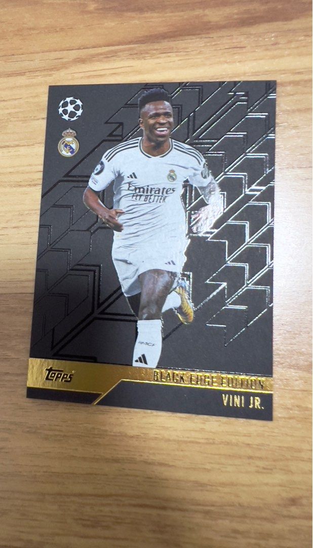 Black Edge Vinicius Junior 24/25 Match Attax, Hobbies & Toys, Toys & Games  on Carousell