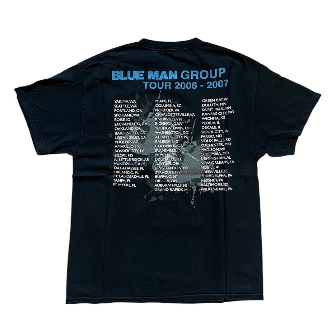 Blue Man Group Vintage Band Y2K Tour Tee (Giant Tag), Men