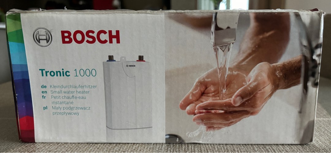 (全新)Bosch 6000W 小型水壓控制 即熱式電熱水爐, 家庭電器, 熱水爐及淋浴設備 - Carousell