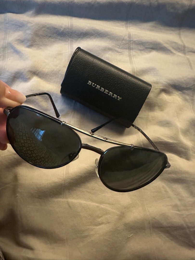Burberry fold up sunglasses sales