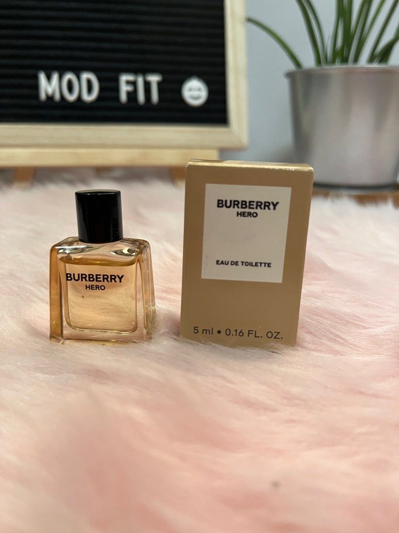 Burberry Hero Mini EDT for Men (Category: Fragrance & Deodorants) located in Manila. Submitted by modfit09 (Listing ID 1330376737, Image 1). Description: Onhand and ready to ship 100% original 5ml Dab type.
