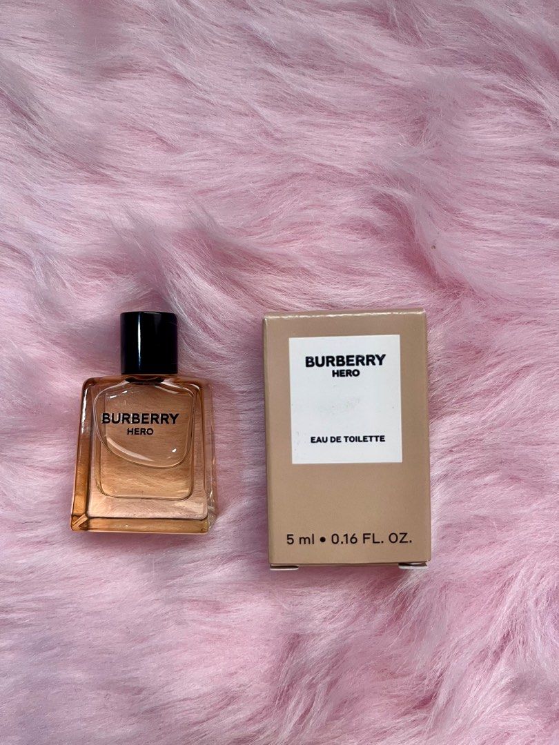 Burberry Hero Mini EDT for Men (Category: Fragrance & Deodorants) located in Manila. Submitted by modfit09 (Listing ID 1330376737, Image 2). Description: Onhand and ready to ship 100% original 5ml Dab type.