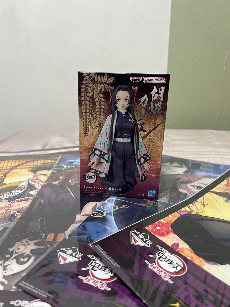 Demon slayer Banpresto figure and ichiban kuji posters (Category: Toy Figures) located in Singapore. Submitted by _chalice (Listing ID 1330478627, Image 1). Description: Figure with poster brand new Fast deal slight nego.