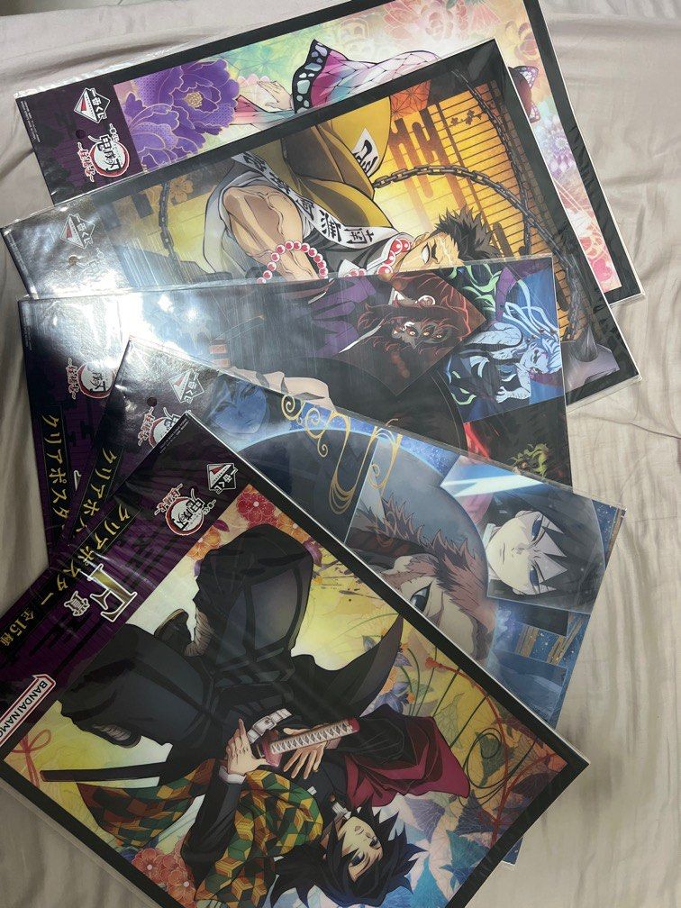 Demon slayer Banpresto figure and ichiban kuji posters (Category: Toy Figures) located in Singapore. Submitted by _chalice (Listing ID 1330478627, Image 2). Description: Figure with poster brand new Fast deal slight nego.