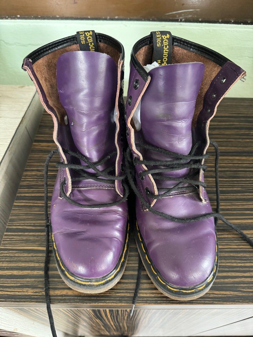 Metallic purple doc martens hot sale