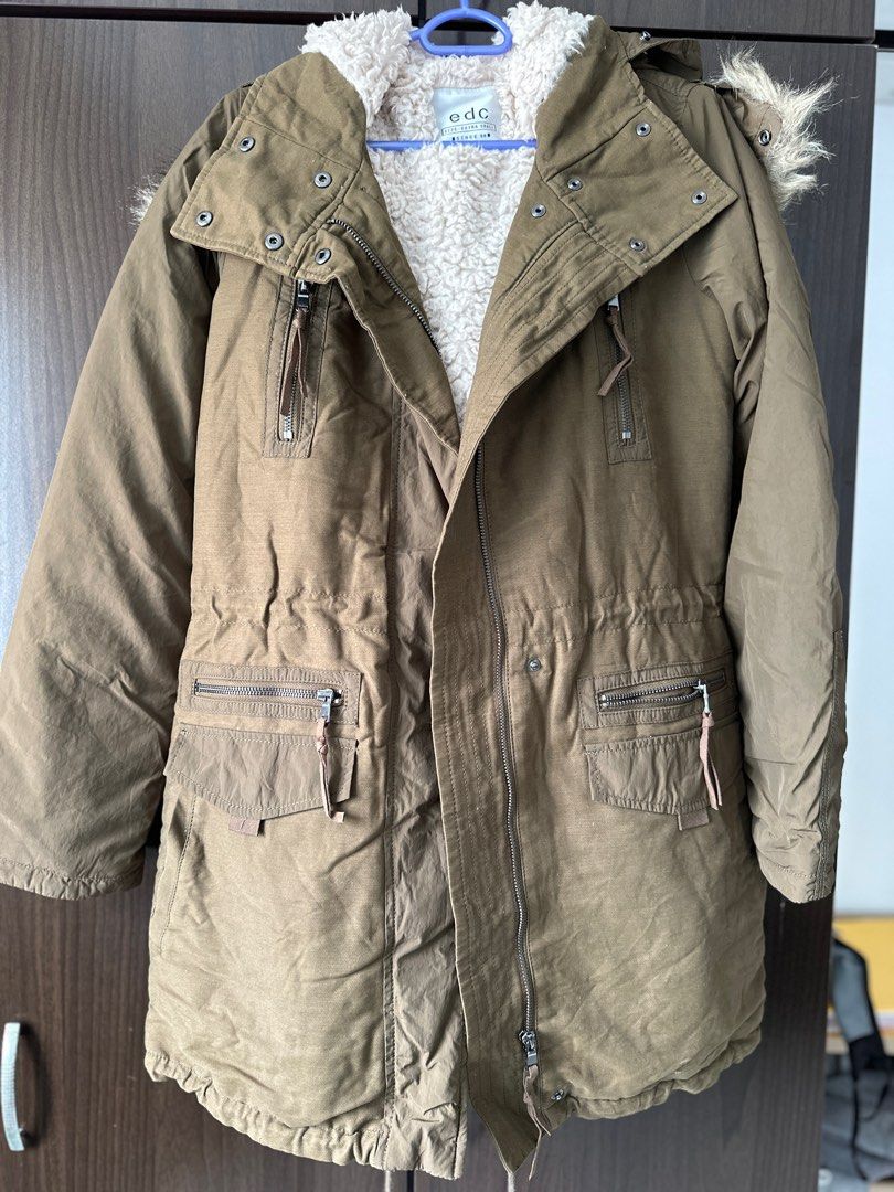 Parka Coat Edc Parka Khaki Mantel Esprit Damen Parka Khaki Damen