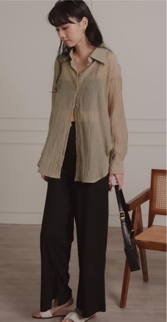 Fashmob Corey Tencel Shirt (Category: Blouses) located in Singapore. Submitted by amtsx (Listing ID 1330412291, Image 1). Description: Brand new with tag and in packaging Condition 10/10.