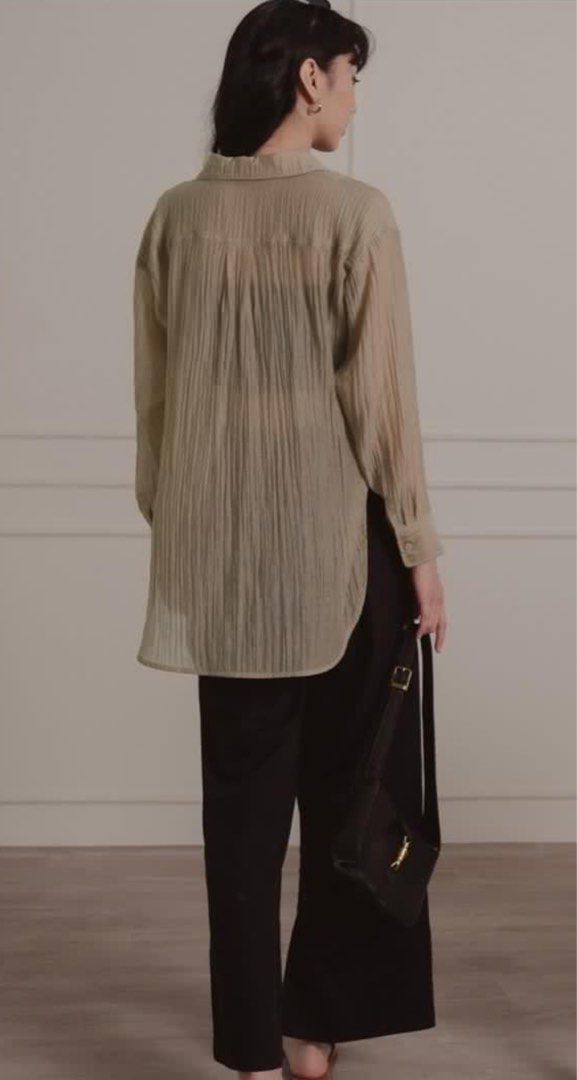Fashmob Corey Tencel Shirt (Category: Blouses) located in Singapore. Submitted by amtsx (Listing ID 1330412291, Image 2). Description: Brand new with tag and in packaging Condition 10/10.