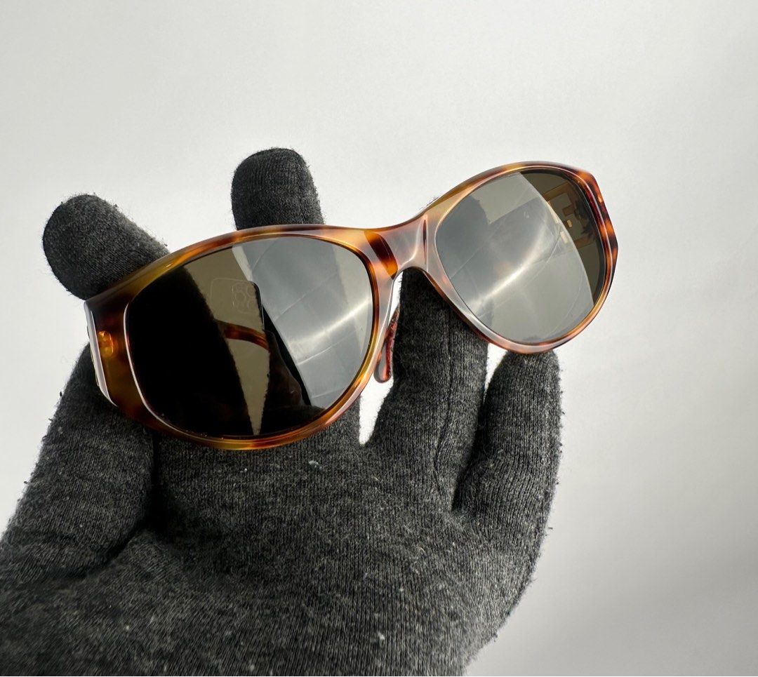 Fendi FS 111 Demi Amber Oval Sunglasses, Luxury, Accessories  display picture 1