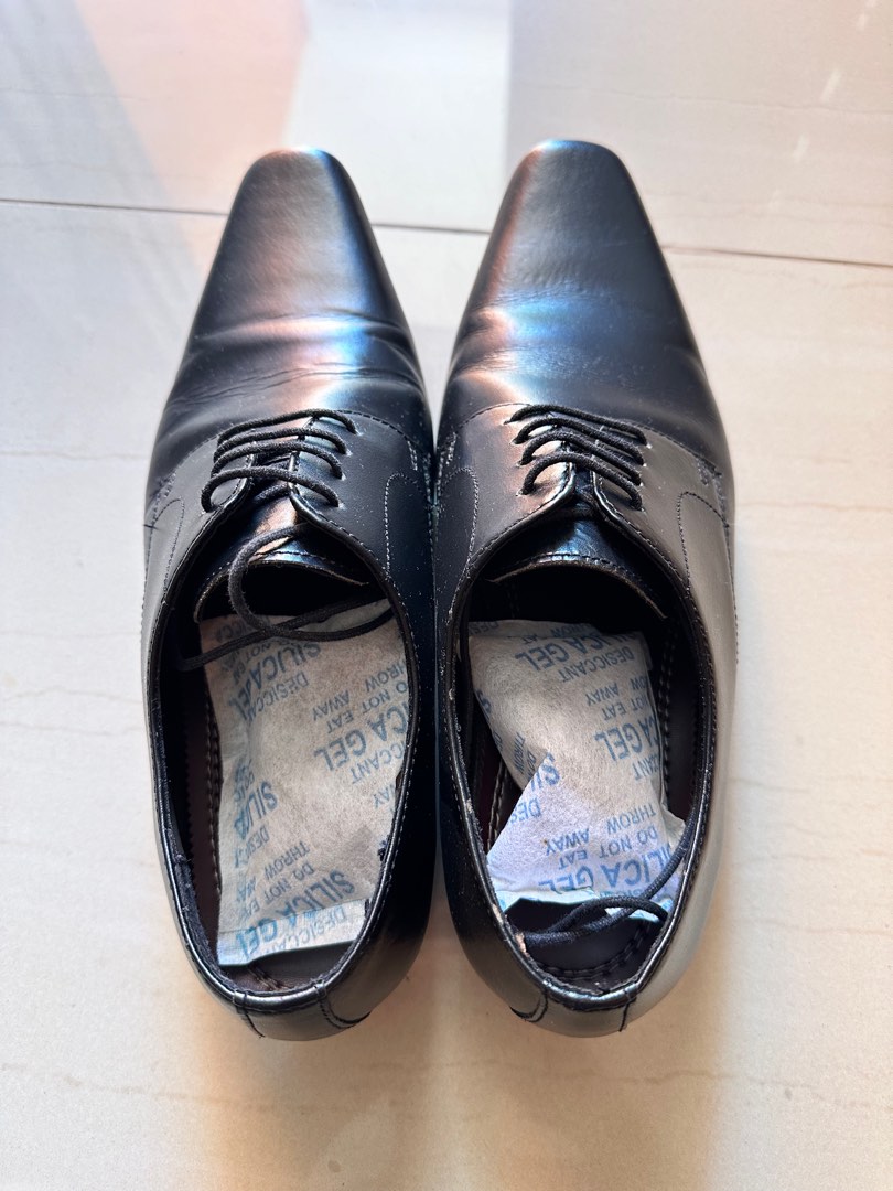 FOR SALE MEN S BLACK DRESS SHOES TOPMAN Men s Fashion Footwear Dress Shoes on Carousell