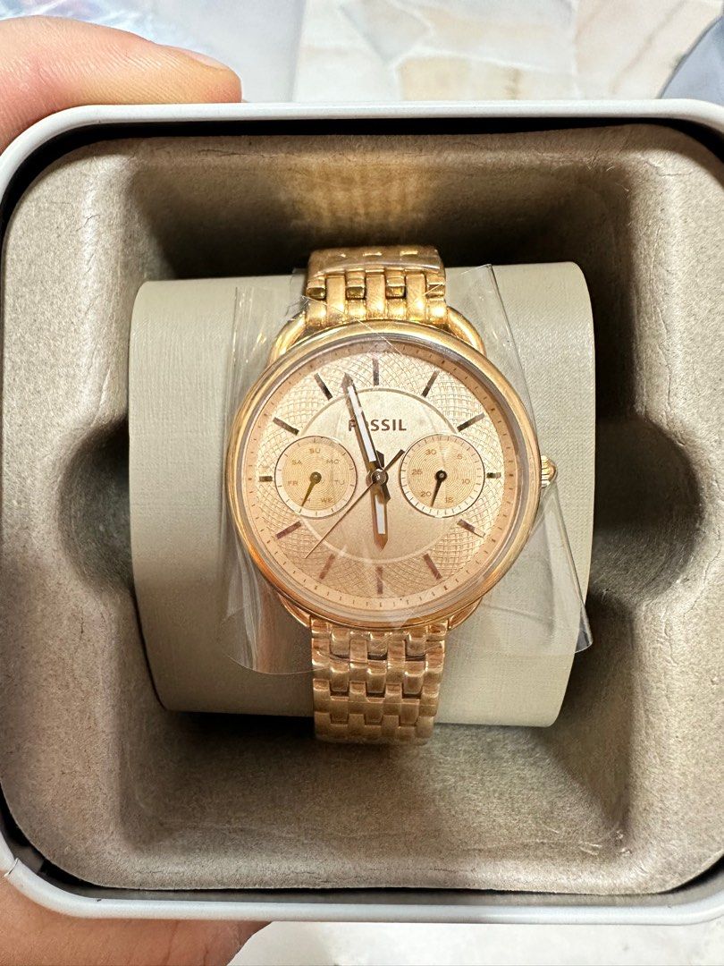Fossil es3713 rose gold hot sale