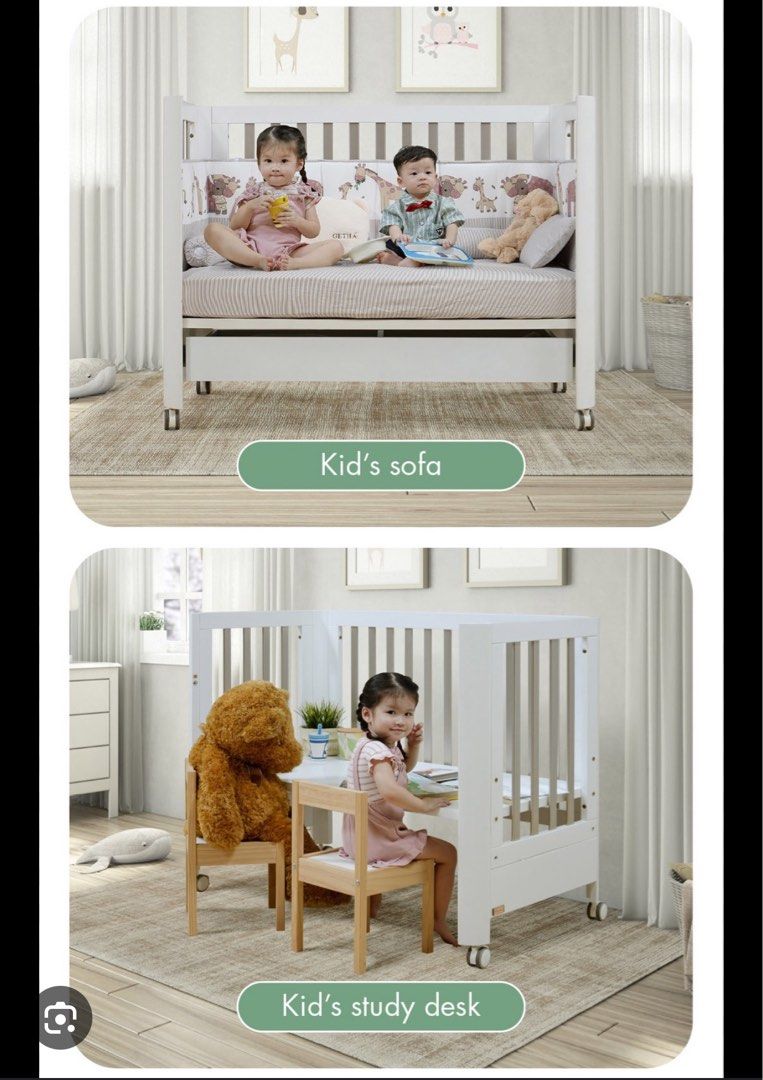 Getha Genie Baby Cot Mattress Crib Champagne Colour Bed Sheet mattress waterproof protector FREE 2 more Babies Kids Baby Nursery Kids Furniture Cots Cribs on Carousell