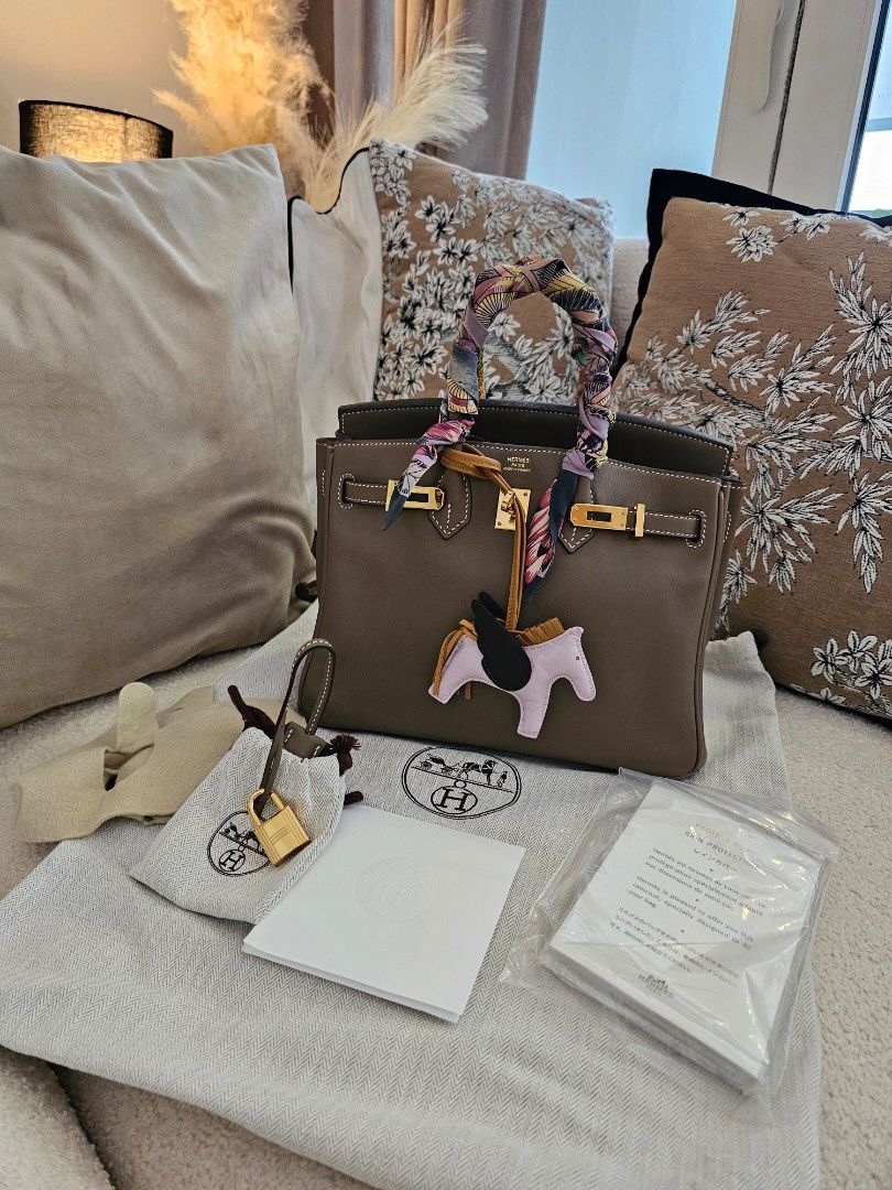 Etoupe Swift Gold Swift Birkin 25 Hermès Birkin 25 Swift Etoupe
