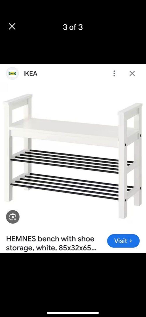 IKEA Hemnes Shoe Rack Furniture Home Living Furniture Shelves Cabinets Racks on Carousell