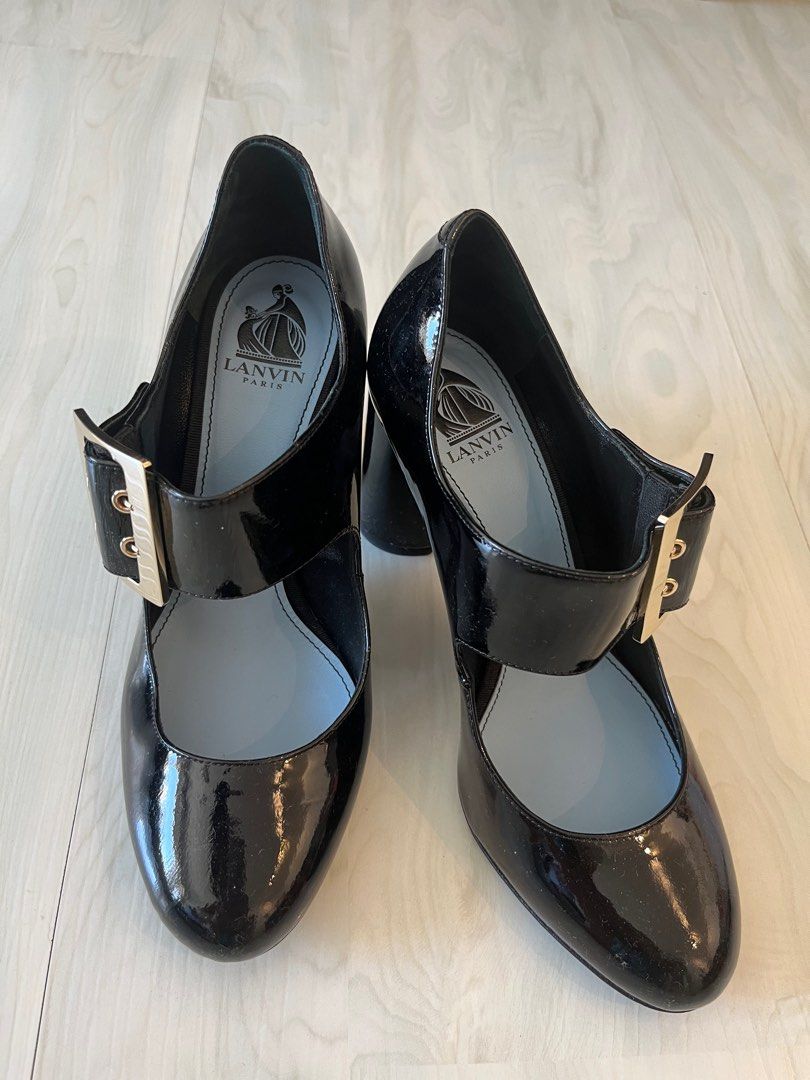 Womens black patent leather pumps cheap