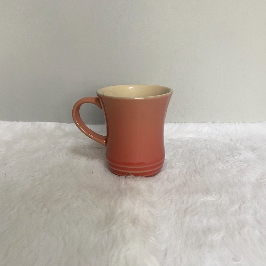 Le Creuset Rose Pink Stoneware Mug Cup (Category: Coffee & Tea Tableware) located in Consolacion. Submitted by posh_avenue_home (Listing ID 1330356781, Image 2). Description: In very good condition. From Japan. 4" x 3.5". 100% authentic!!!.