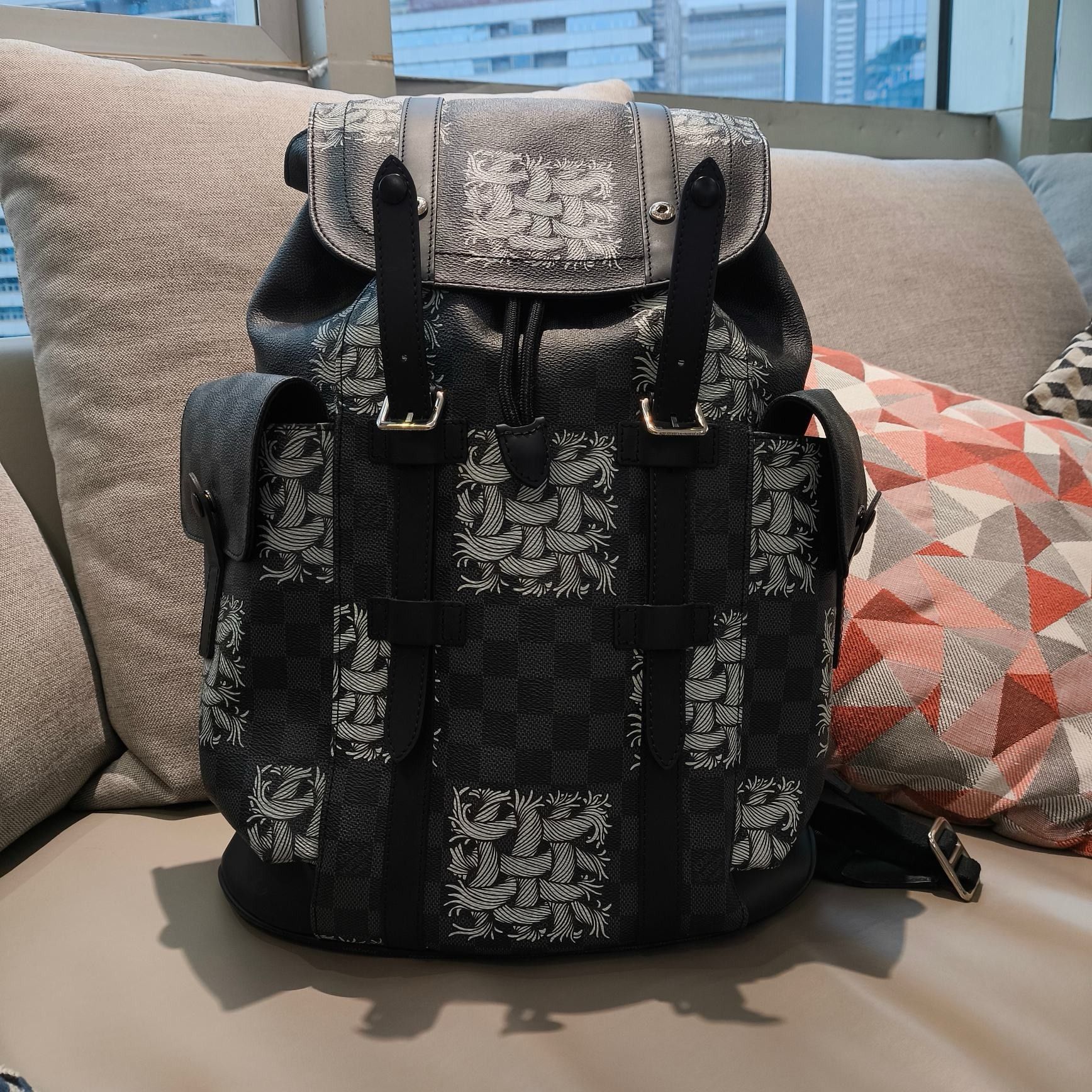 Louis Vuitton Limited Edition Christopher Nemeth Backpack in Black