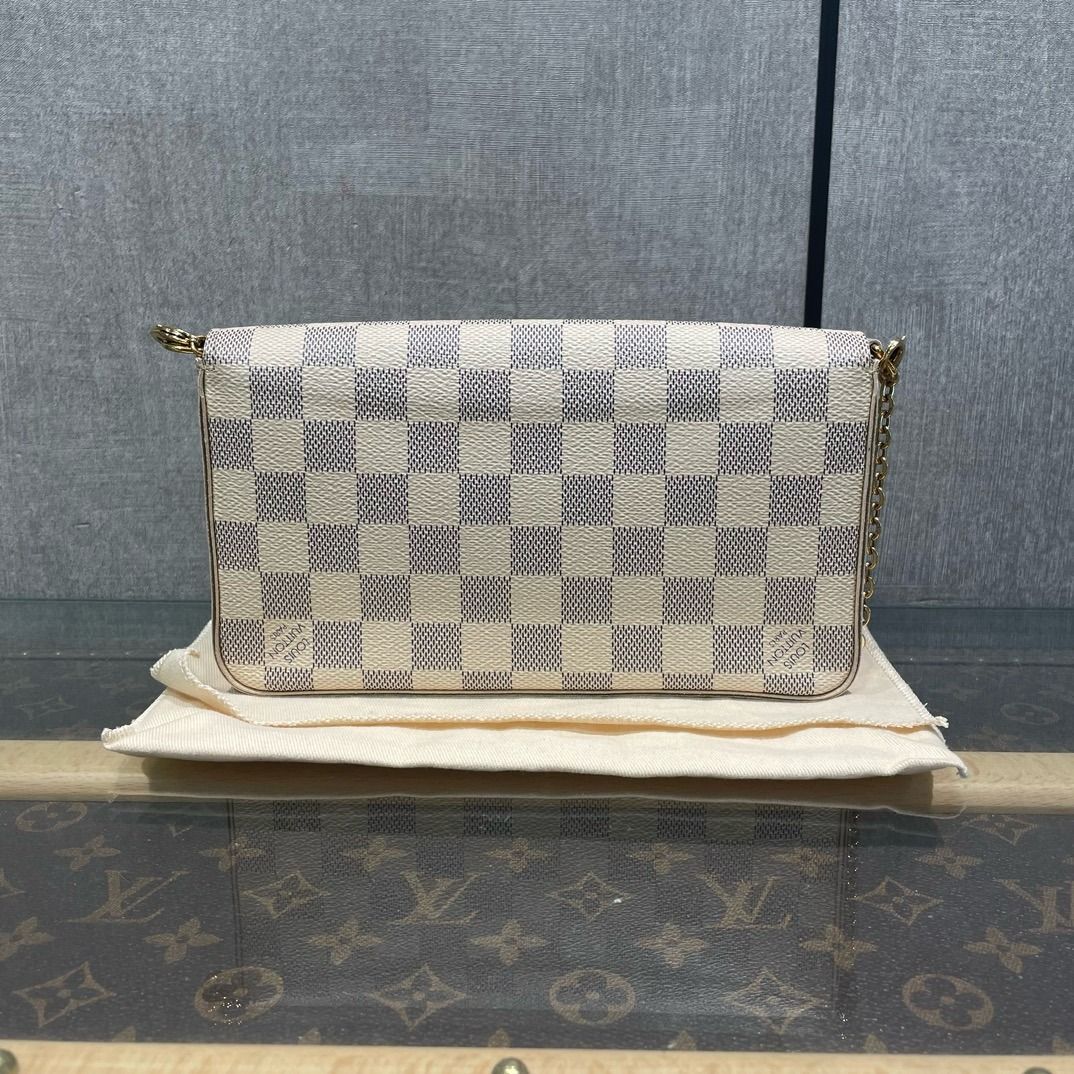 Louis Vuitton Pochette Felicie in Damier Azur Luxury Bags Wallets on Carousell