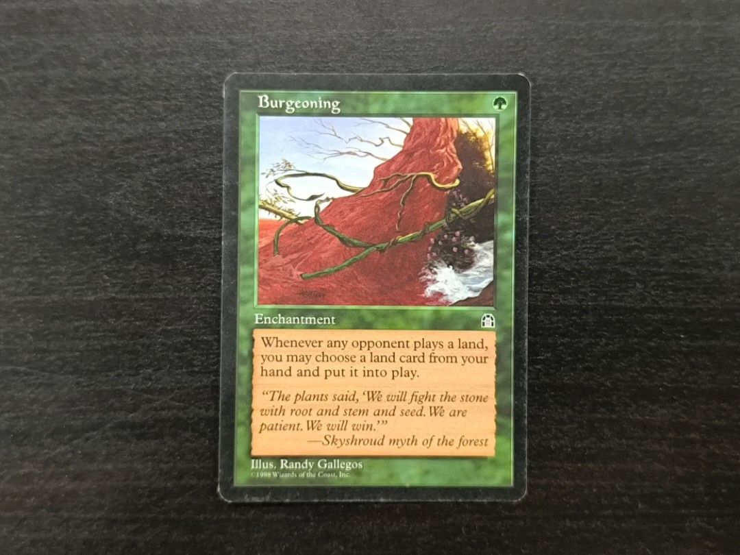 Magic The Gathering MTG Burgeoning (Stronghold), Hobbies & Toys, Toys &  Games on Carousell