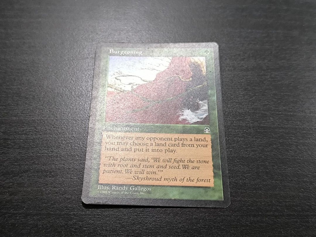 Magic The Gathering MTG Burgeoning (Stronghold), Hobbies & Toys, Toys &  Games on Carousell