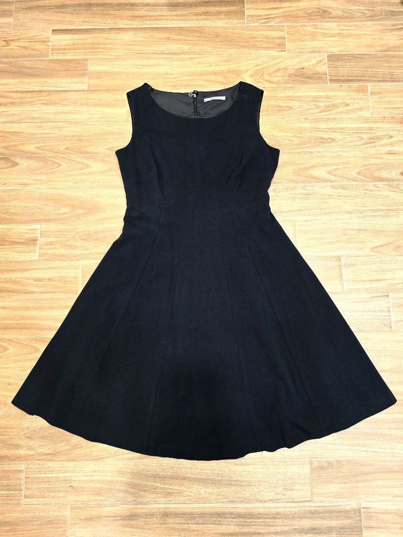 Marks and Spencer Black work dress flare