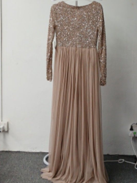 Maya Deluxe dreamy nude evening wear, Women's Fashion, Dresses & Sets,  Evening Dresses & Gowns on Carousell