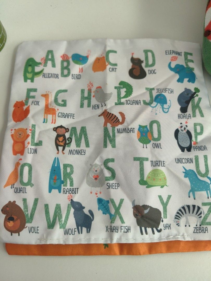 Montessori Pull Toy (tissue pulls) (Category: Infant Playtime) located in Zamboanga. Submitted by momglp (Listing ID 1330393893, Image 3). Description: Vibrant sensory toy. Inside are soft silk fabrics, and 3 cloth pictures (alphabet, animals and foods). Safe for sensory play and babies still teething. Firm on price. Thank you!.