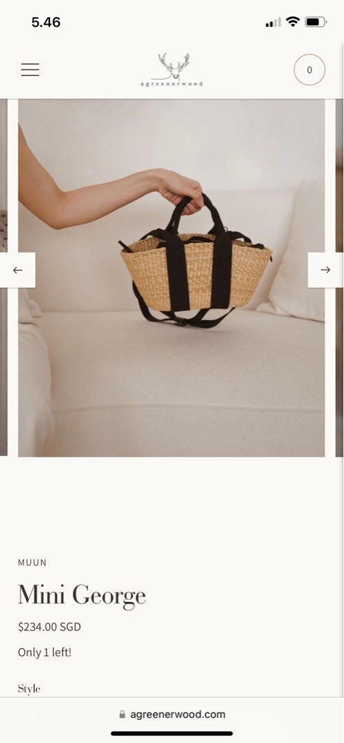 Muun bag Mini George Women s Fashion Bags Wallets Shoulder Bags on Carousell