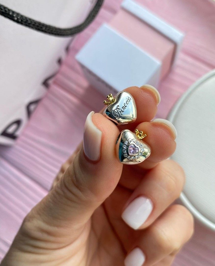 Pandora Princess heart charm Women s Fashion Jewelry Organizers Charms on Carousell