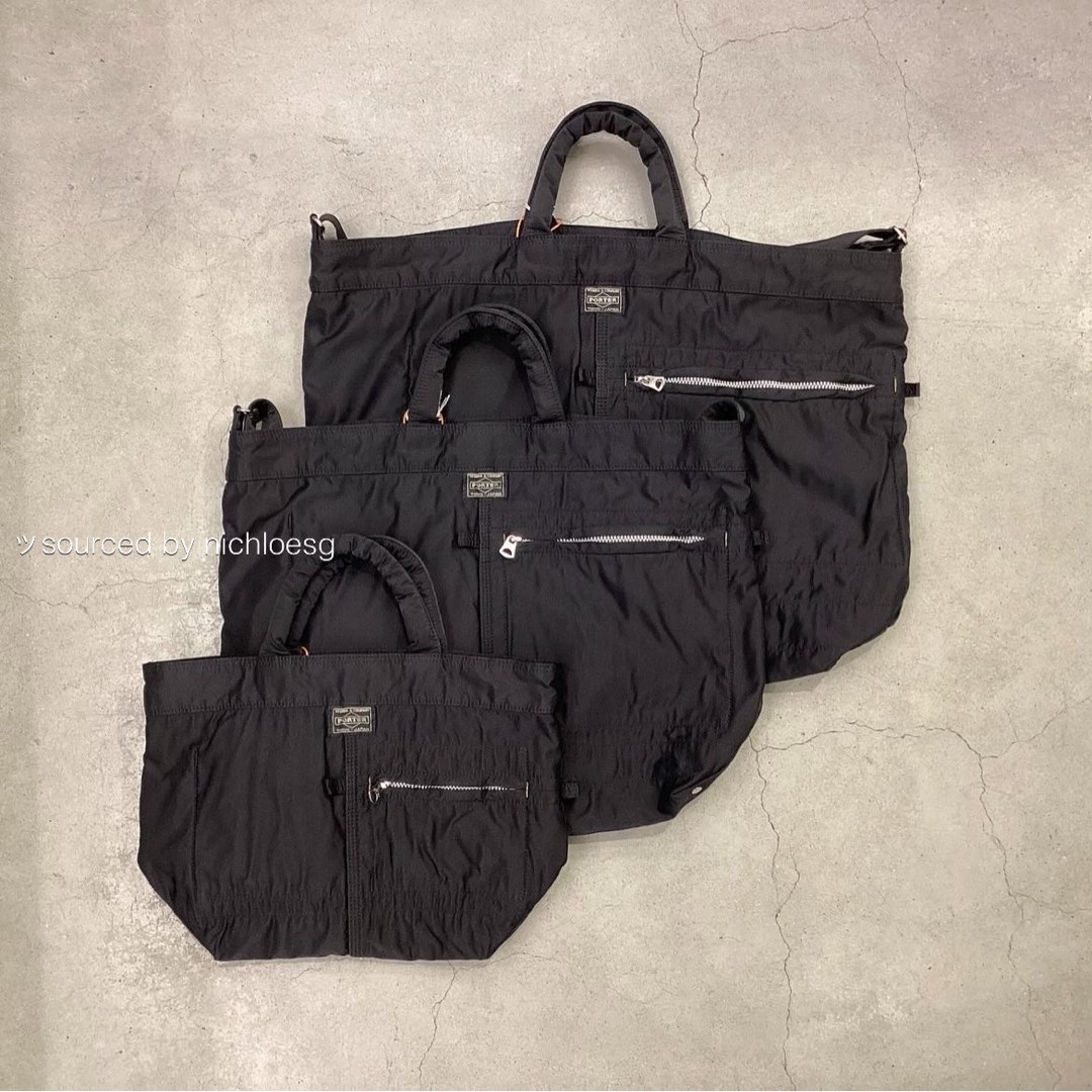 極美品】 PORTER MILE 2way ナイロントート ハンドバッグ 黒 極美品
