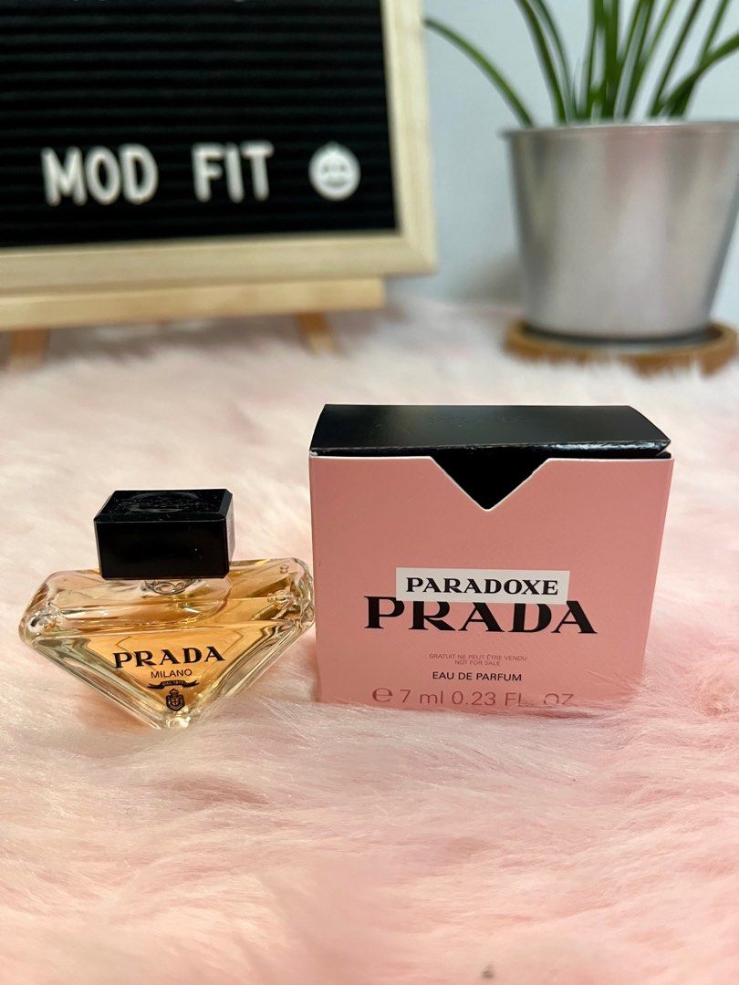 Prada Paradoxe Mini Perfume for Women (Category: Fragrance & Deodorants) located in Manila. Submitted by modfit09 (Listing ID 1330372956, Image 1). Description: Onhand and ready to ship 100% original 7ml Dab type.