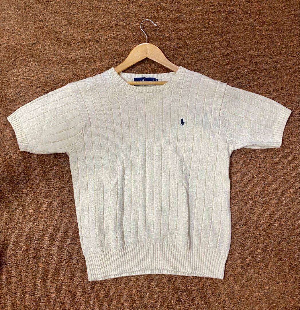 Ralph Lauren Knitted Shirt WOMEN'S, Men's Fashion, Tops & Sets, Tshirts