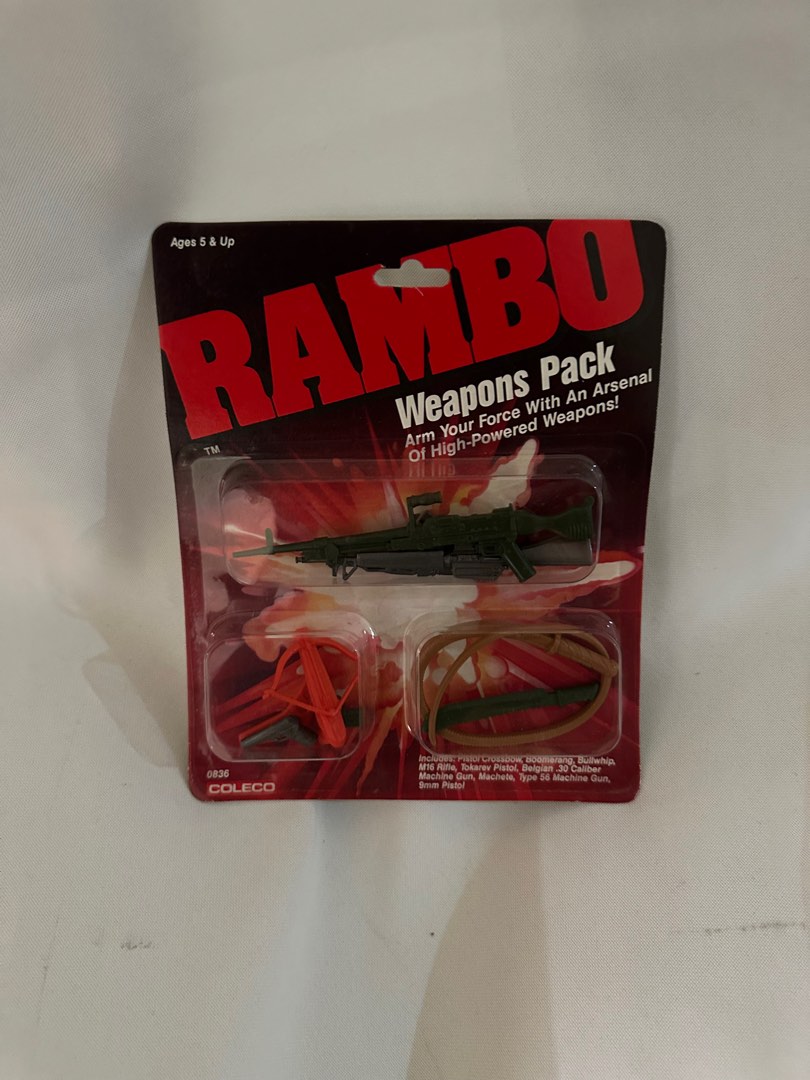 Rambo Weapons Pack, Hobbies & Toys, Memorabilia & Collectibles, Vintage ...