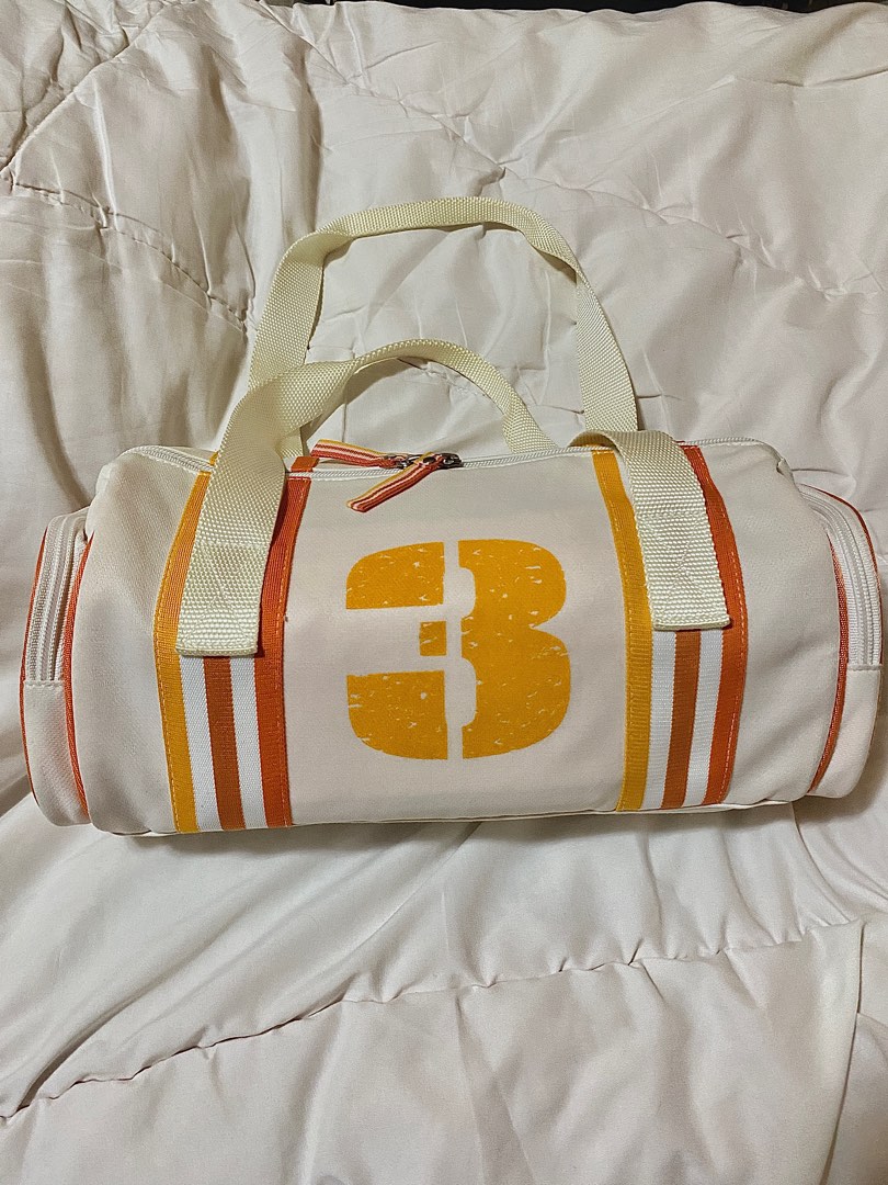 RUSH RARE Vintage Adidas Mini Duffle Bag Orange Stripes Women s Fashion Bags Wallets Shoulder Bags on Carousell