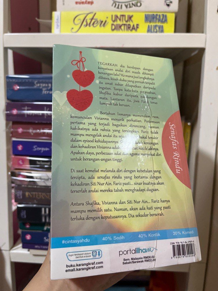 Senafas Rindu by Damya Hanna, Hobbies & Toys, Books & Magazines ...
